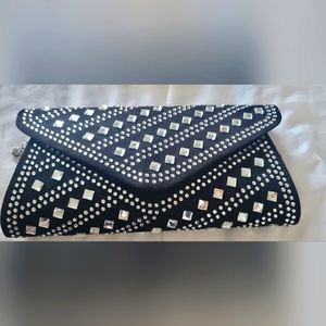 Elegant classic cross bag with strass-new with tags